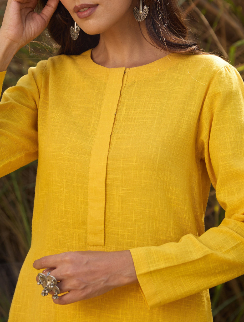 trueBrowns Mustard Cotton Co-ord Set | Grocsy