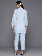 Ahalyaa Floral Print Gotta Patti Pure Cotton Ethnic Co-Ords | Grocsy