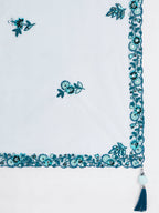 House of Panchhi Turquoise Blue Net Sequins, Mirror And Thread Embroidery Lehenga Choli & Dupatta | Grocsy