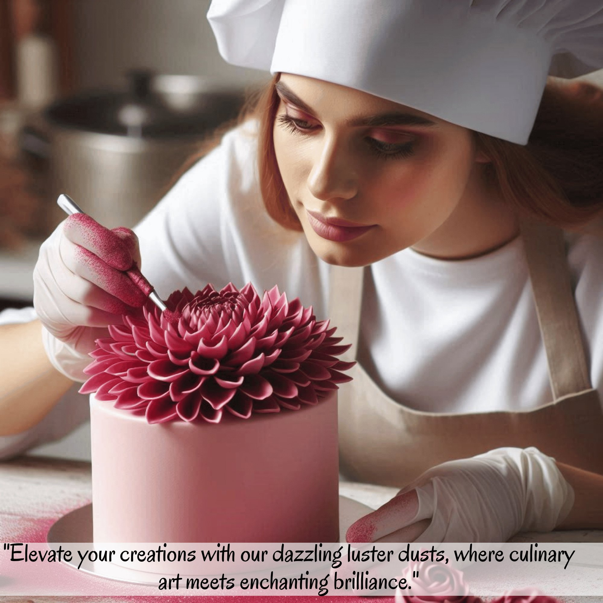 Confect Dahlia Pink | Edible Luster Dust | Grocsy