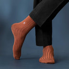 Socksoho Luxury Men Socks Resilient Brown Edition | Grocsy