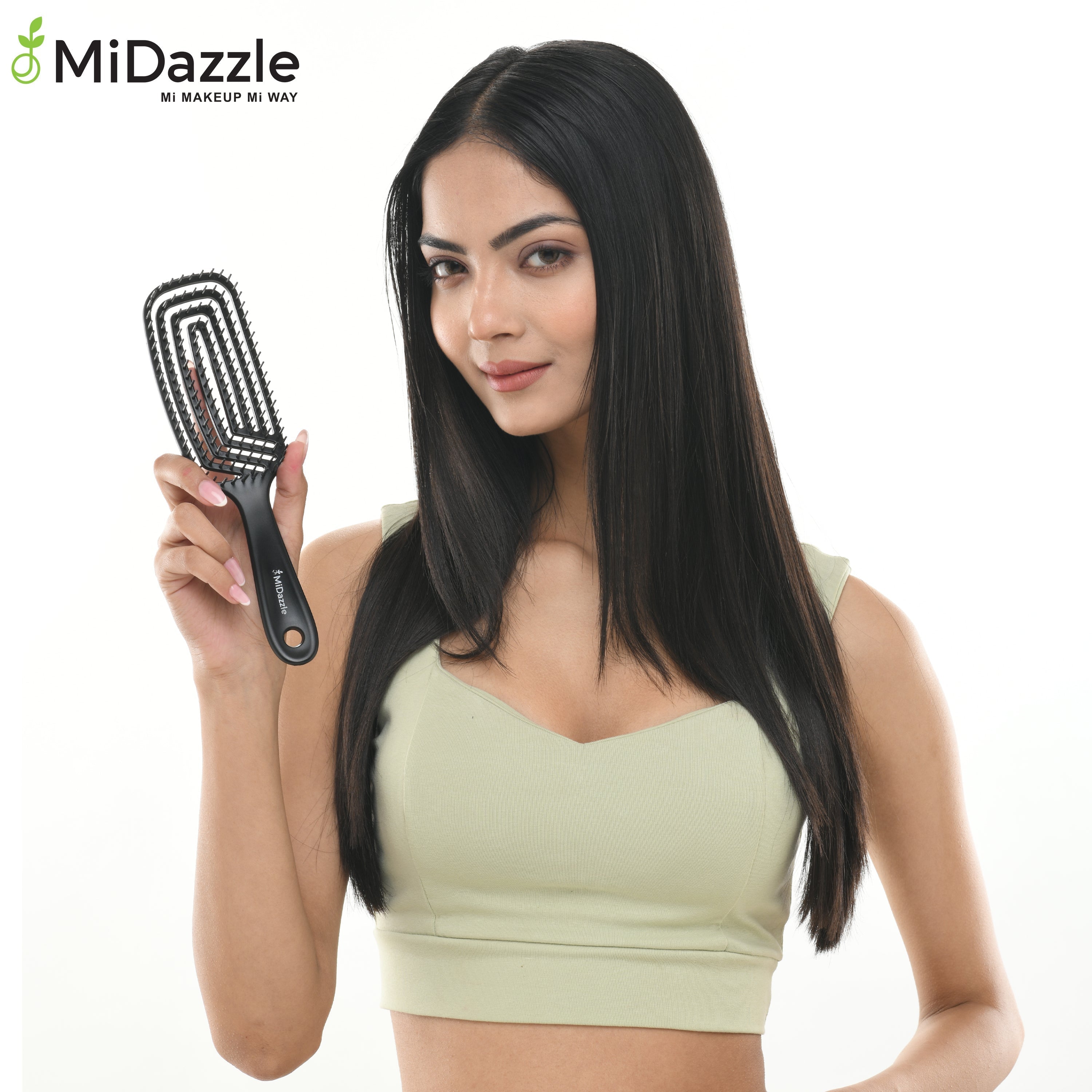 MiDazzle Hair Brush (Black 3D) MIHB0015 | Grocsy