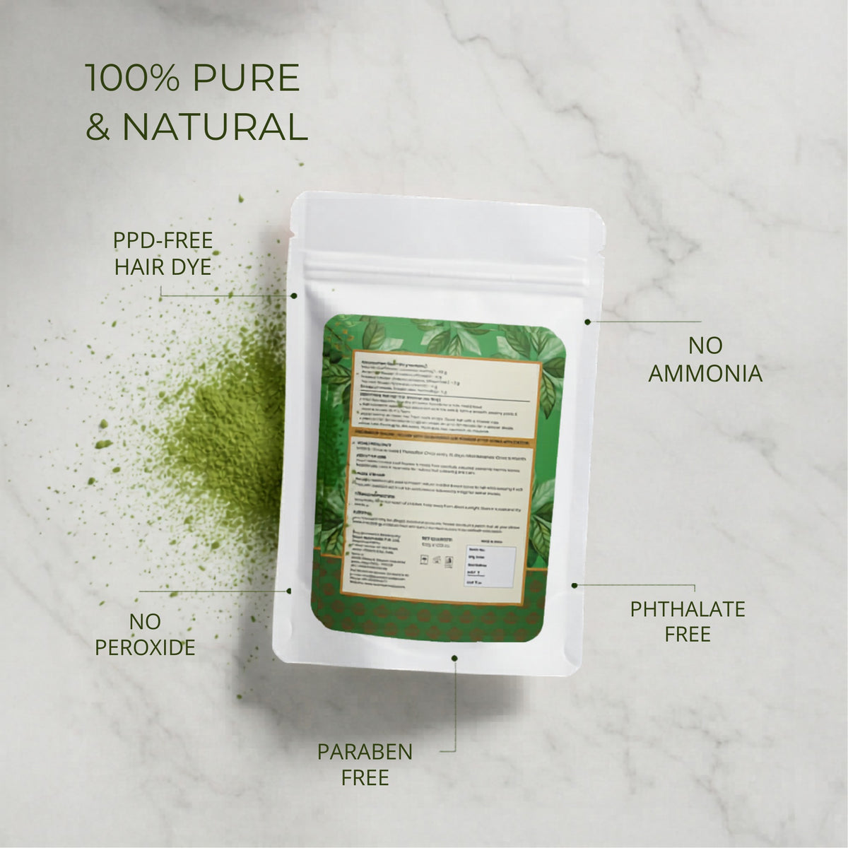 Velleja Herbal Henna Powder for Natural Hair Colour | Enriched with Amla, Bhringraj & Shikakai | Grocsy