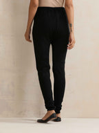 trueBrowns Black Woollen Leggings | Grocsy