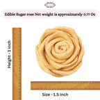 Confect Champagne Gold | Edible Metallic Sugar Roses Topper | Grocsy