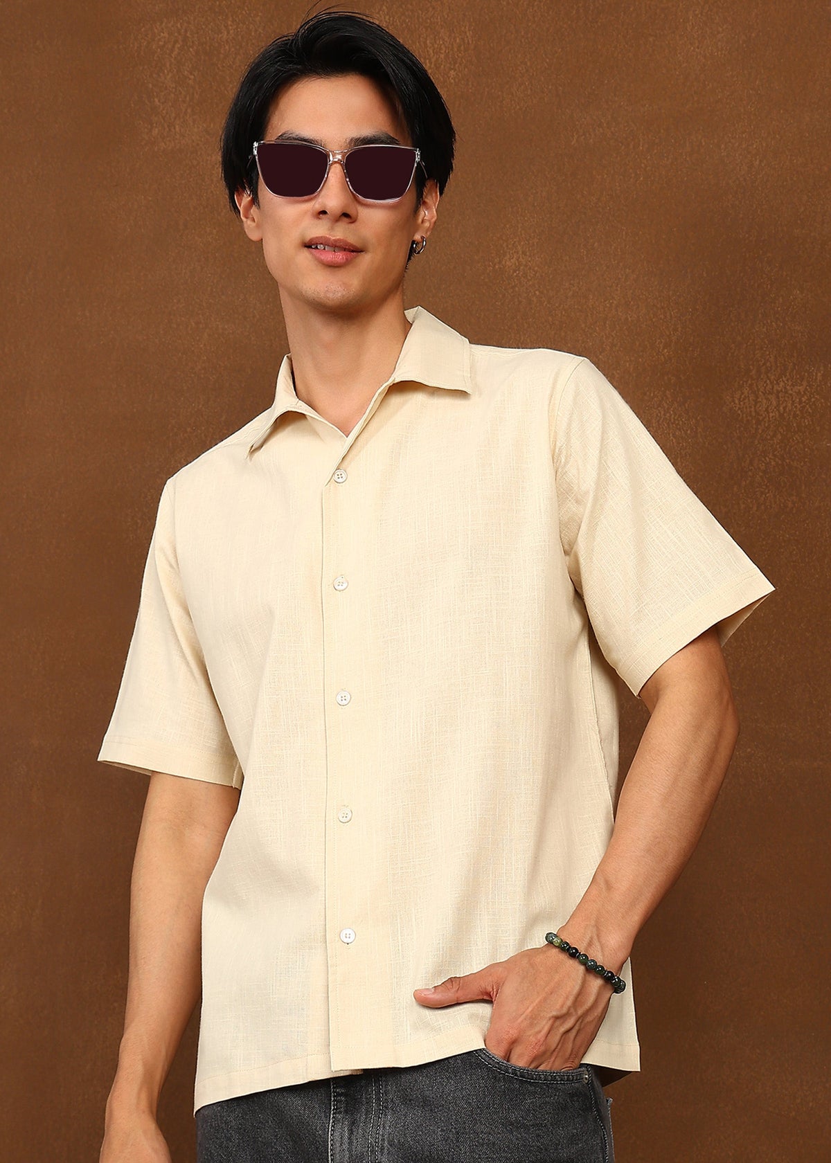 Fabmade Sand Whisper Shirt | Grocsy
