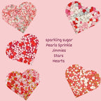 Confect Valentine Sprinkles | 07 Edible Decoration for Baking & Dessert | Grocsy