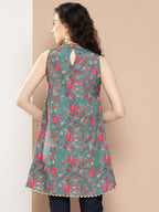 Ahalyaa Floral Printed Tunic | Grocsy