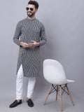 Even Apparels Black Sherwani Kurta With Asymetrical Cut | Grocsy
