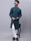 Even Apparels Green Sherwani Kurta With Asymetrical Cut | Grocsy