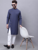 Even Apparels Grey Sherwani Kurta With Asymetrical Cut | Grocsy