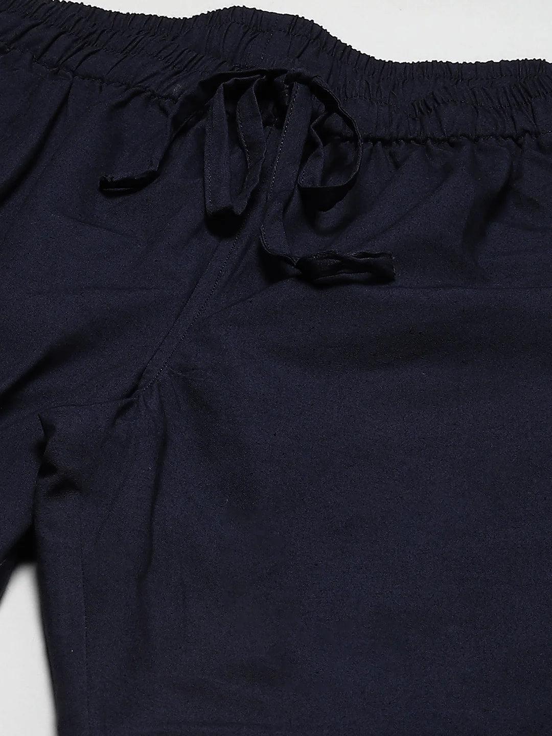 Fabmade Elevate Your Loungewear Game With The Stylish Navy Blue Pyjama | Grocsy