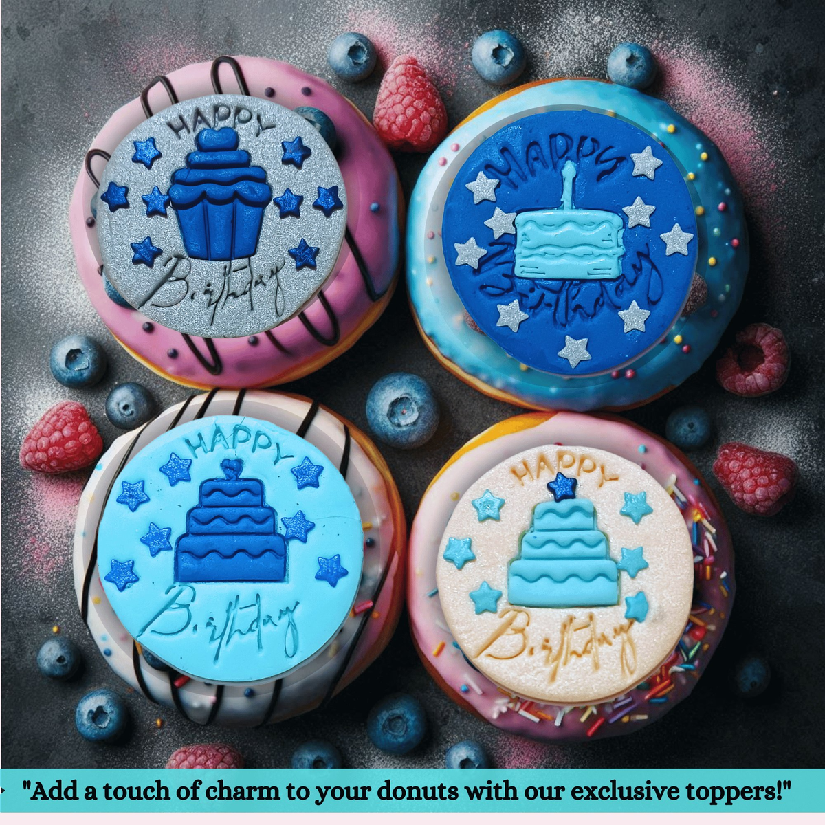 Confect Happy Birthday | Edible Celebration Topper | Grocsy