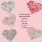 Confect Valentine Sprinkles | 17 Edible Decoration for Baking & Dessert | Grocsy