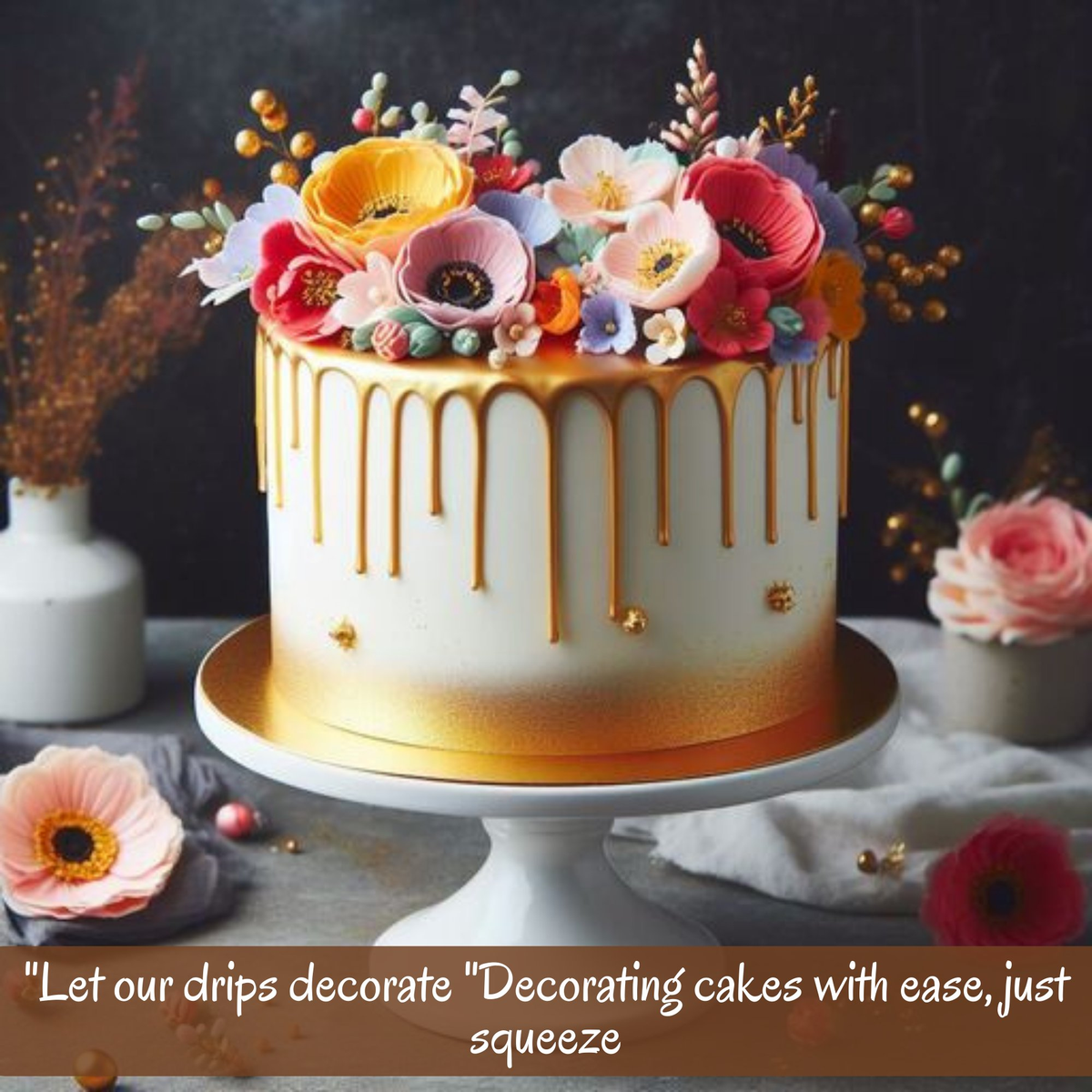 Confect English Gold | Edible Drips | Grocsy