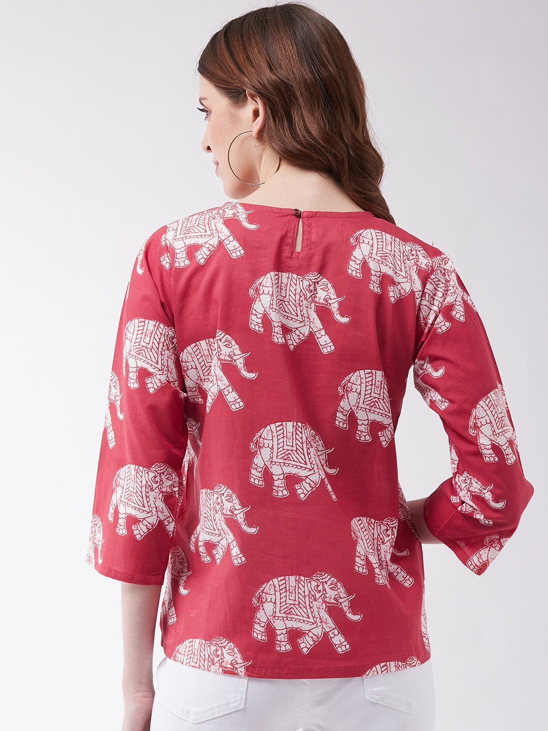 InWeave Red Elephant Top | Grocsy
