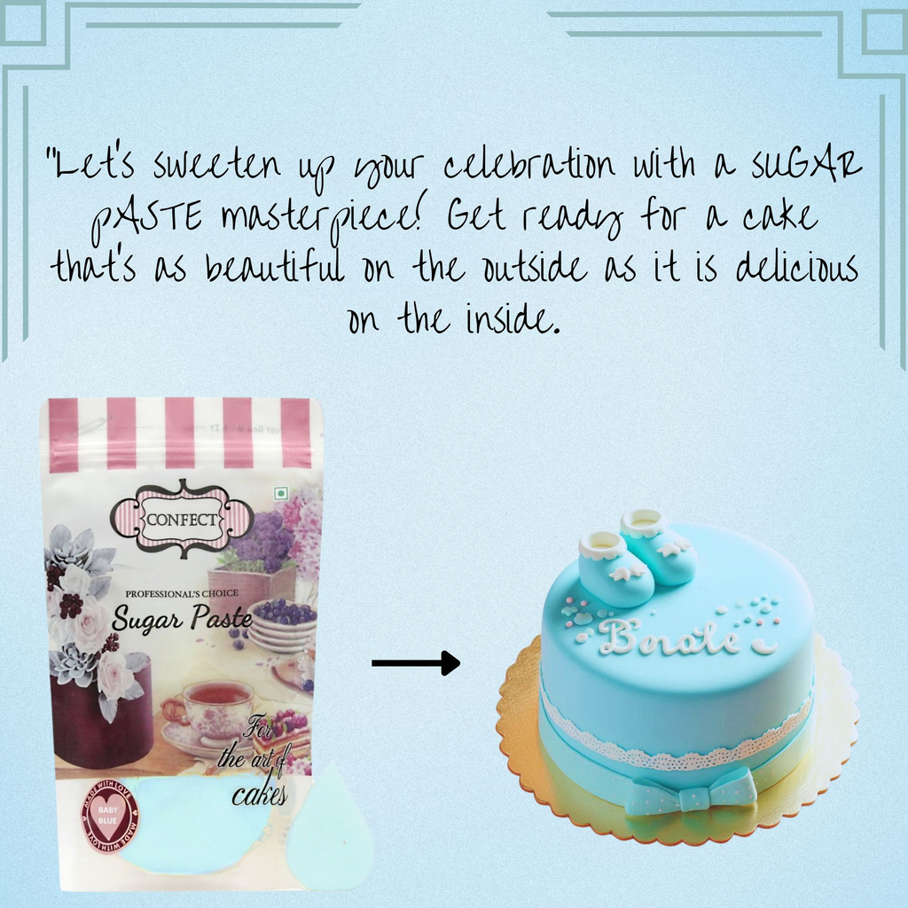 Confect Baby Blue Fondant | Edible Sugarpaste | Grocsy