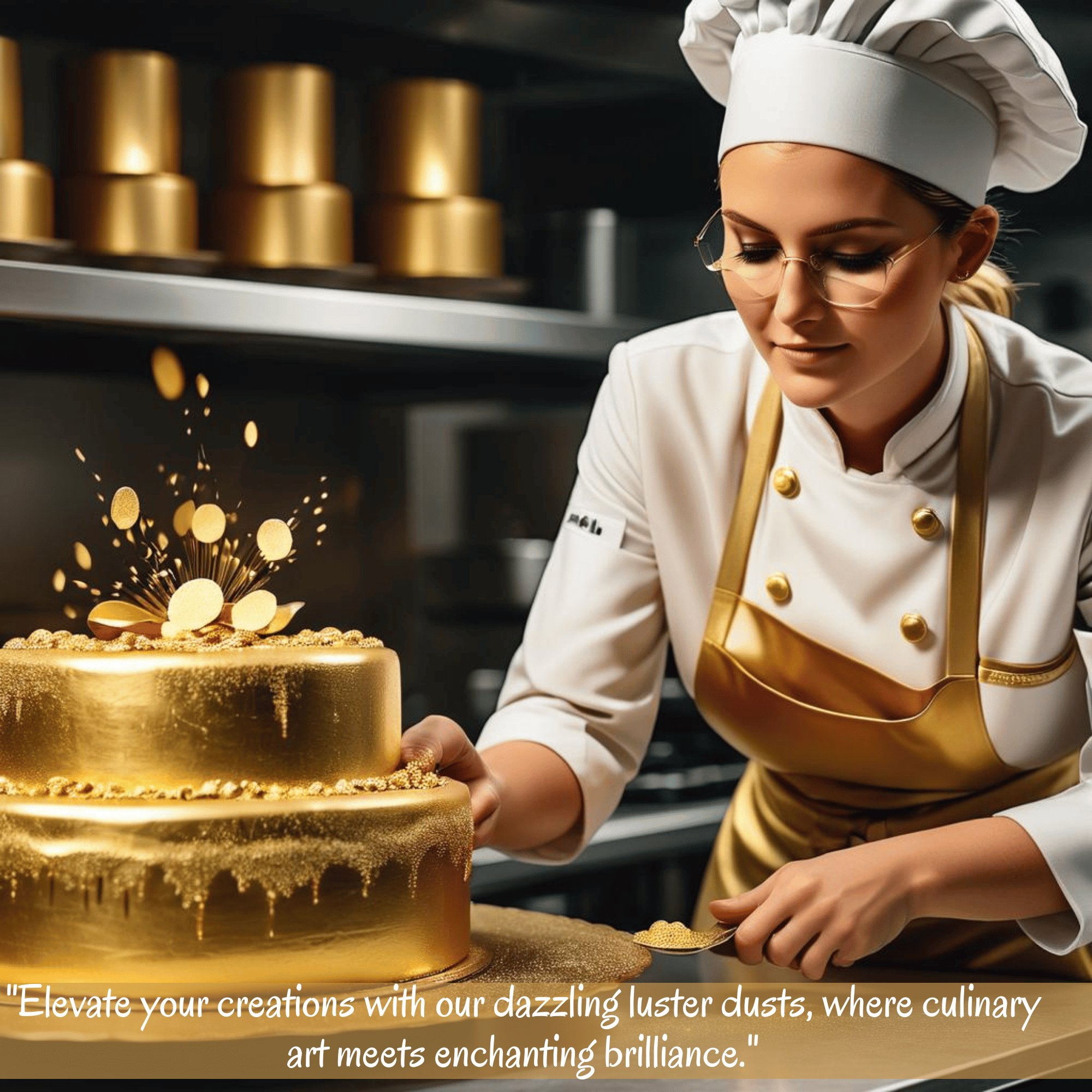 Confect Shimmer Gold | Edible Luster Dust | Grocsy