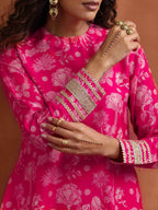 trueBrowns Red Print Sharara Set | Grocsy