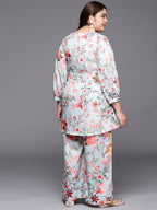 Ahalyaa Women Plus Size Printed Tunic with Palazzos | Grocsy