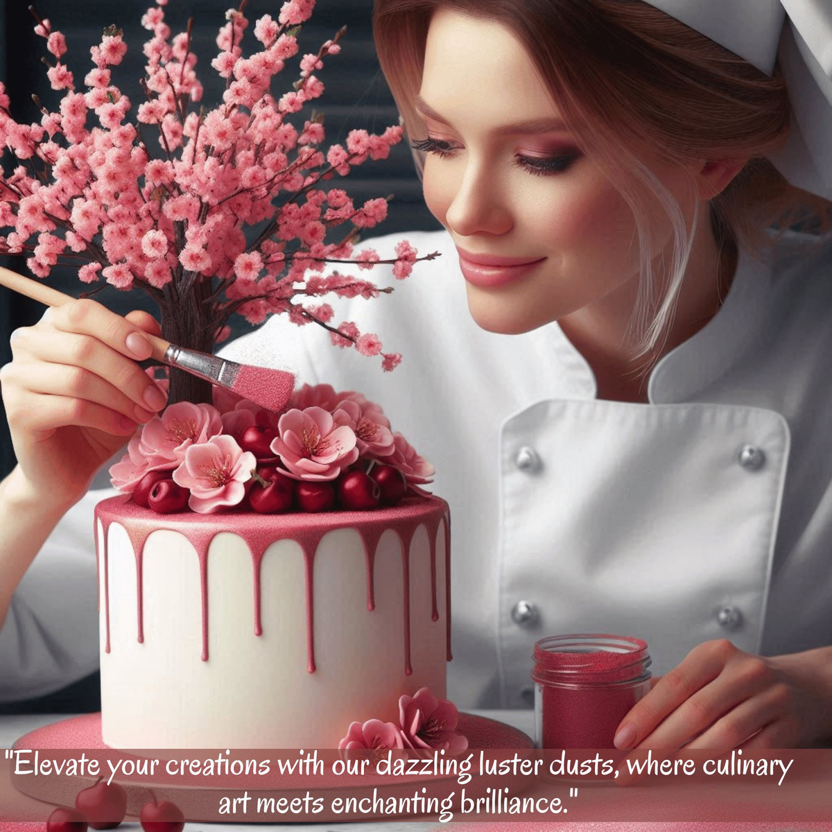 Confect Cherry Blossom Pink | Edible Luster Dust | Grocsy