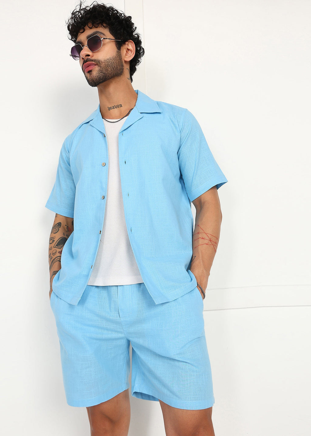 Fabmade Skyline Linen Co-Ord Set | Grocsy