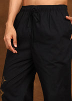 Fabmade Noir Bloom Trousers | Grocsy