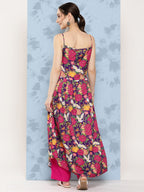 InWeave Women's Navy Bird Japanese Art Strappy Set | Grocsy