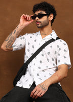 Fabmade Leaf Whisper Linen Shirt | Grocsy