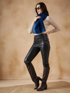 InWeave Women's Royal Blue Faux Fur Neck Warmer | Grocsy