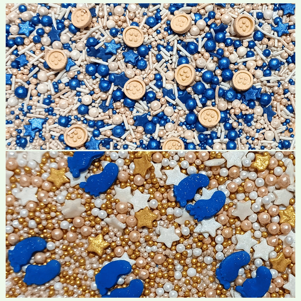 Confect Boys Baby Shower Sprinkles | Gender Reveal Sprinkles | Edible Sprinkles | Grocsy