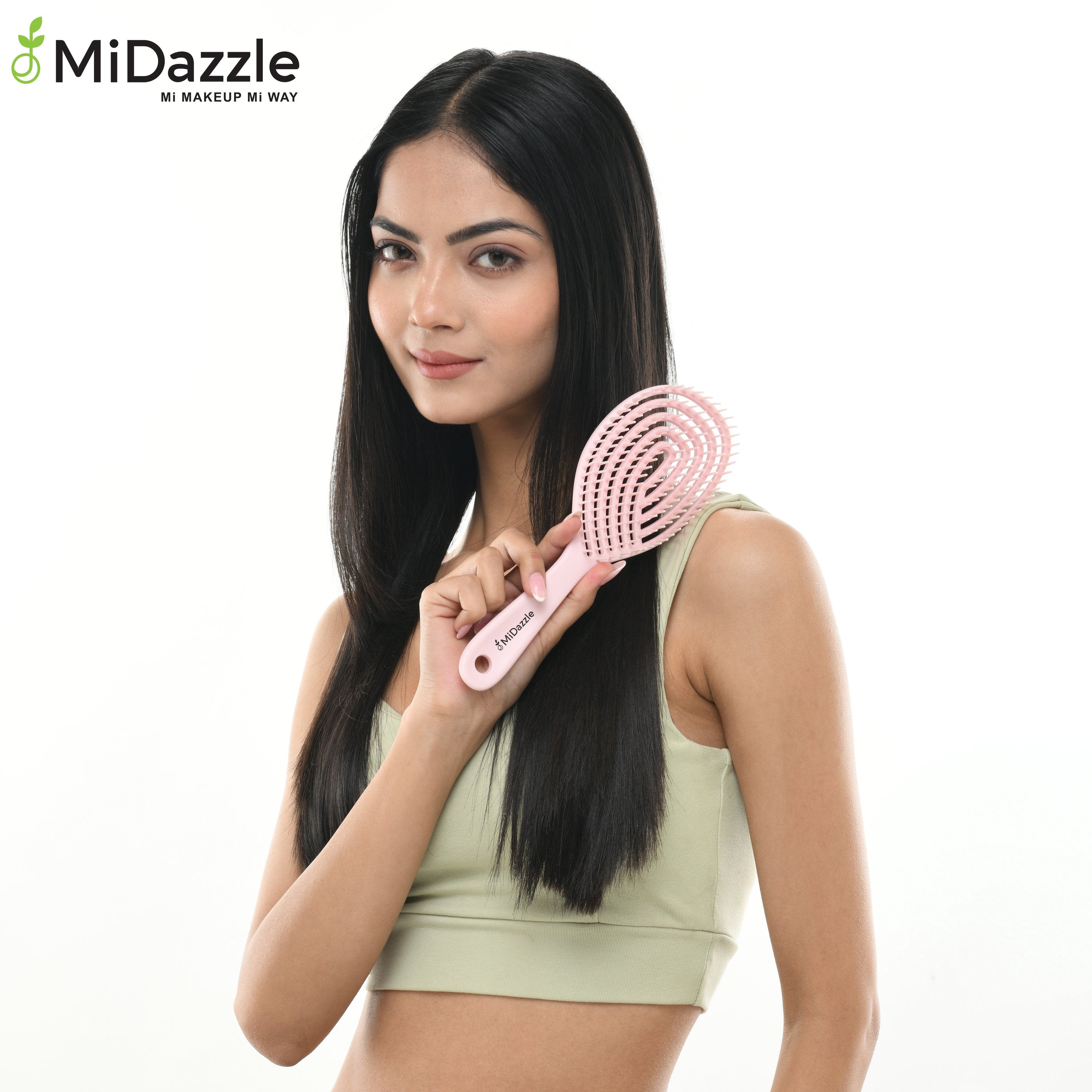 MiDazzle Hair Brush (Pink 3D) MIHB0014 | Grocsy