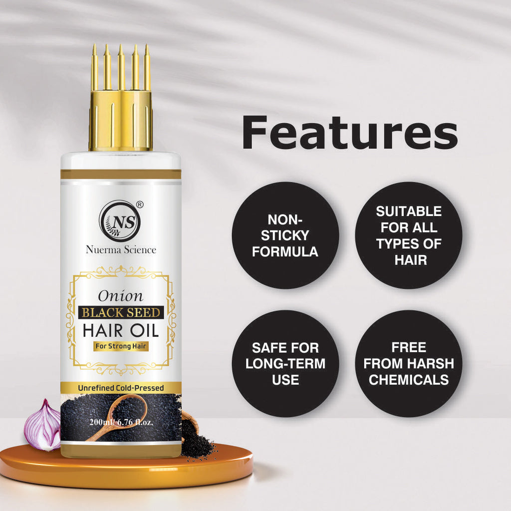 Nuerma Science Onion Black Seed Hair Oil | Grocsy