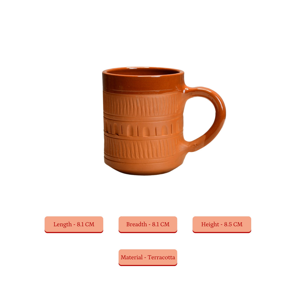 Sowpeace Traditional Terracotta Coffee mugs | Grocsy