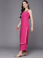 Ahalyaa Gotta Patti Kurta With Palazzos & Dupatta | Grocsy