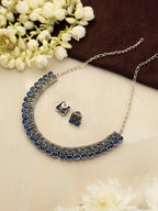 trueBrowns Silver Tone Beaded Necklace Set | Grocsy