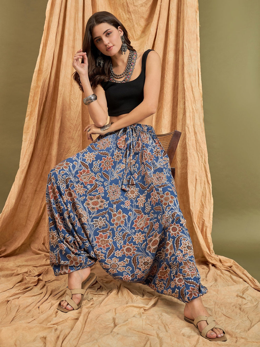 InWeave Indigo Big Jaal Harem Pant | Grocsy