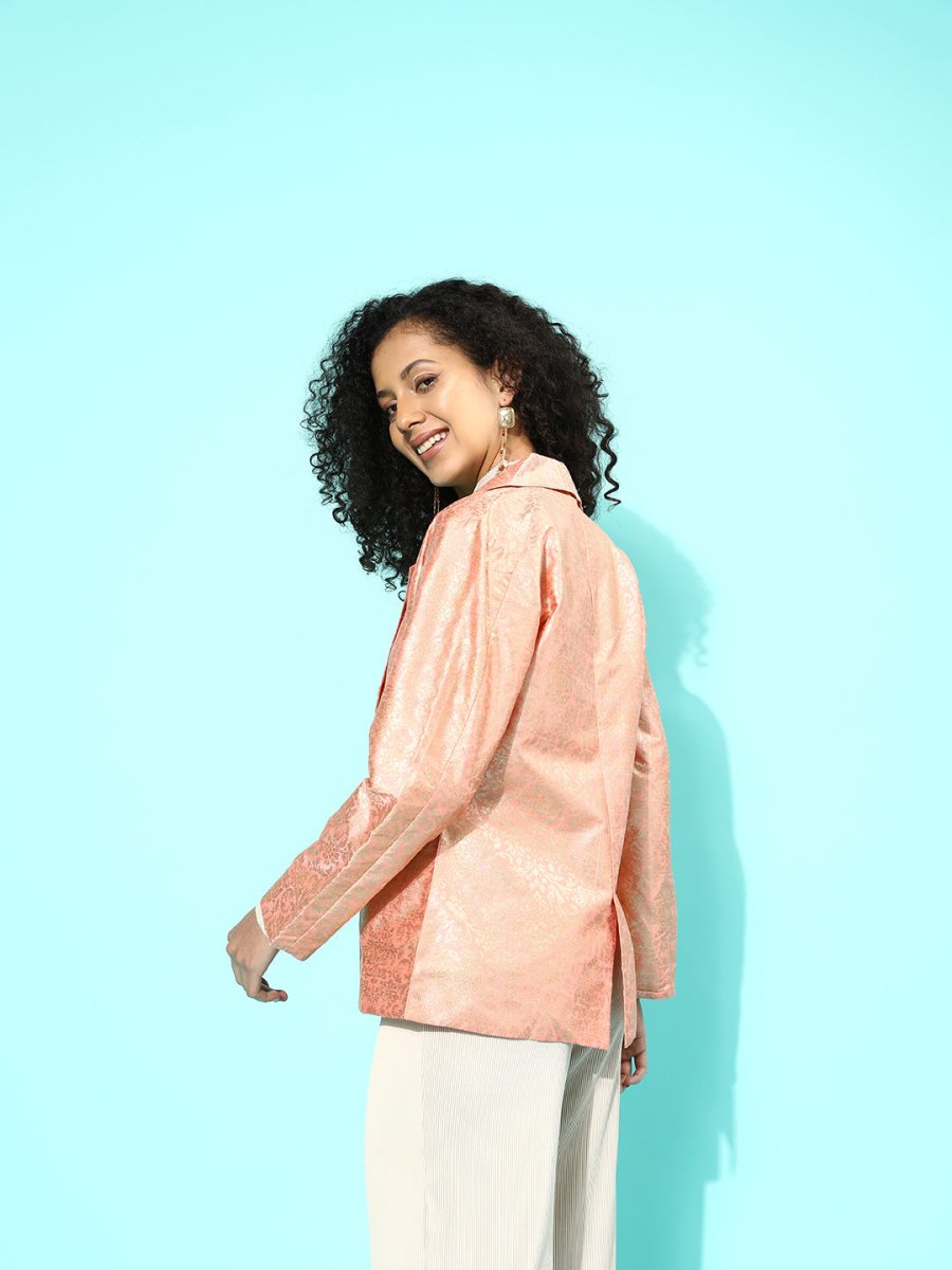 Ahalyaa Women Printed Blazer | Grocsy