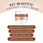Nuerma Science Coconut Cold Cream For Winters To Repair Dry & Damaged Skin | Grocsy