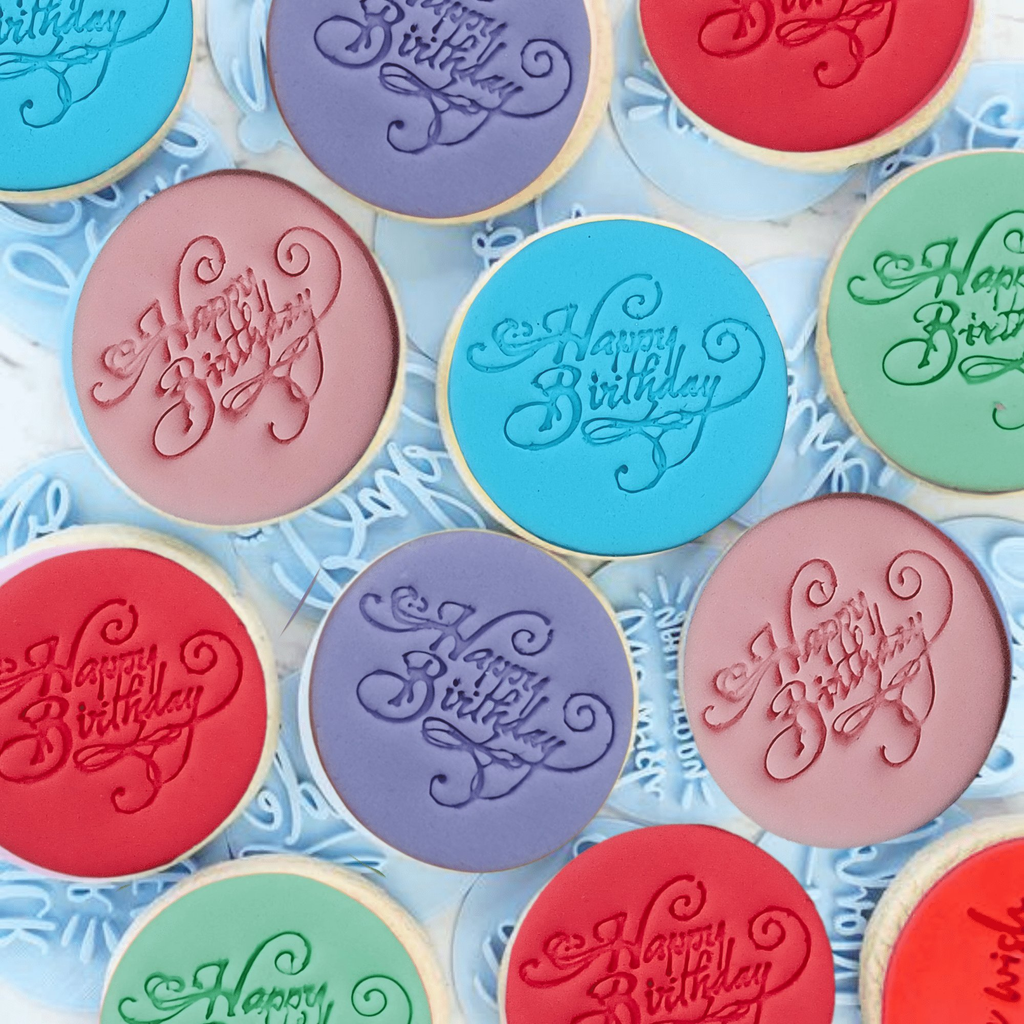 Confect Toppers Cutters | Congratulations Topper Cutter | Fondant Cutter | Celebration Topper Cutter | (Happy Birthday 03) | Grocsy