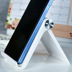 Sowpeace Trendy Adjustable Silver Tablet Stand with White Hinges | Grocsy