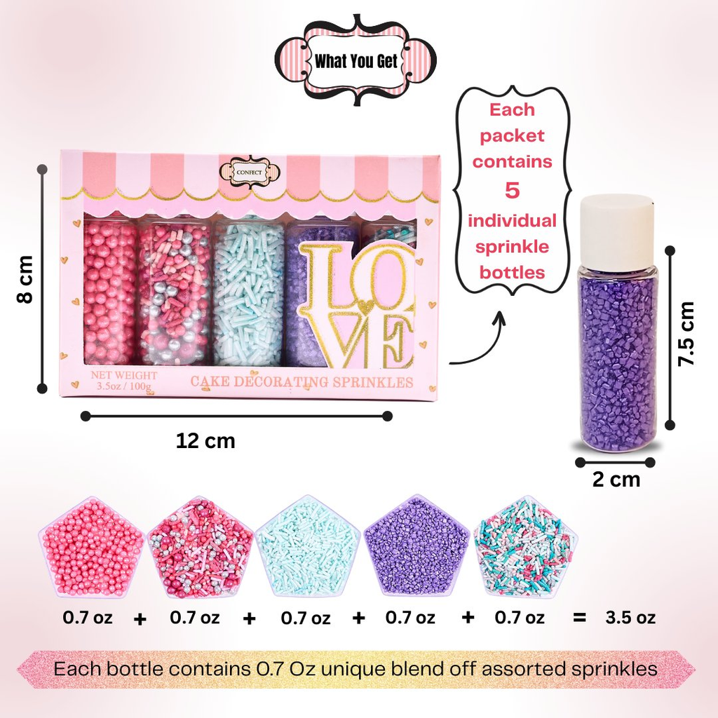 Confect Fusion Mashup Sprinkles FM Multipack 5 | Grocsy