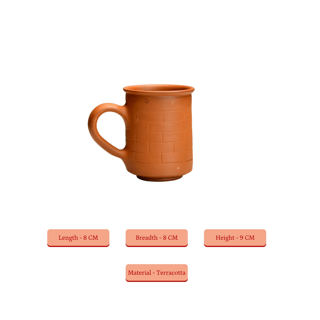 Sowpeace Premium Unglazed Terracotta imprinted Drink Mugs | Grocsy