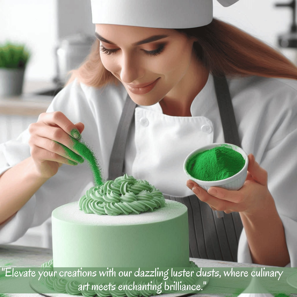 Confect Orchid Green | Edible Luster Dust | Grocsy