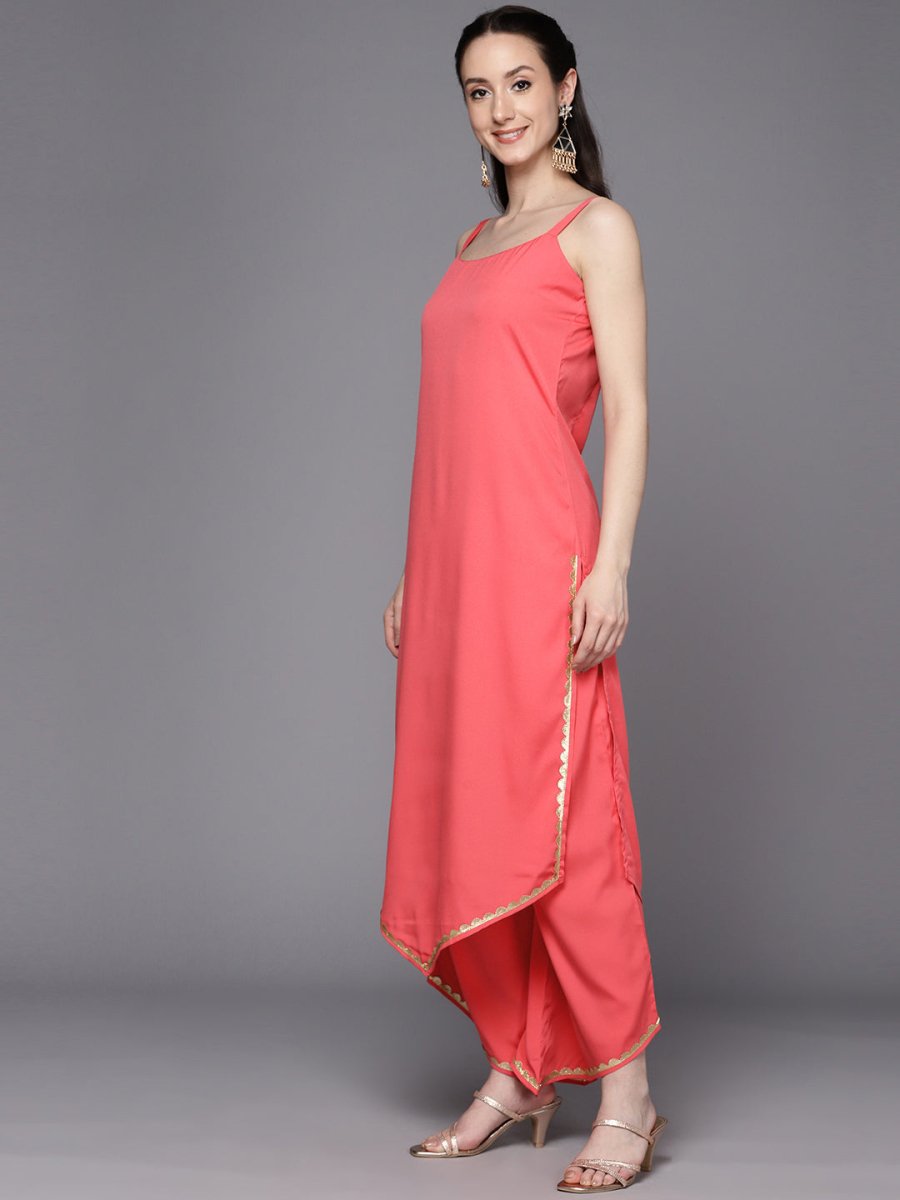 Ahalyaa Gotta Patti Kurta with Palazzos & With Dupatta | Grocsy