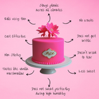 Confect Neon Pink Fondant | Edible Sugarpaste | Grocsy