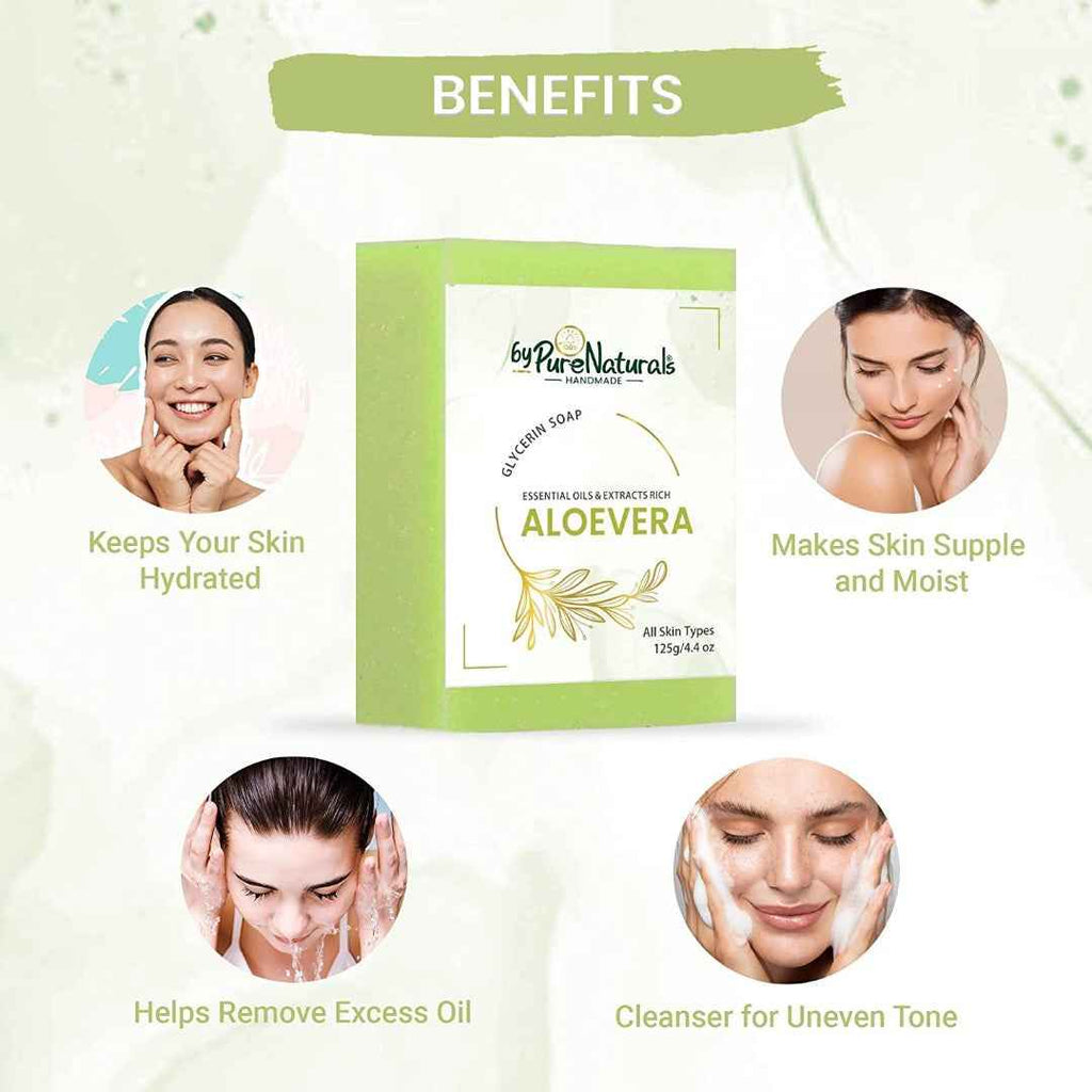 byPureNaturals Aloevera Soap | Grocsy