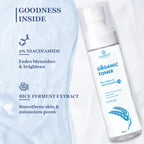 Samisha 2% Niacinamide & Rice Water Organic Face Toner | Grocsy