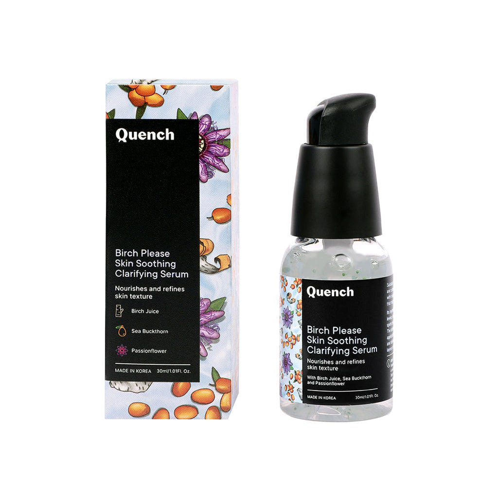 Quench Botanics Birch Please Skin Soothing Clarifying Serum, Smooth & Hydrated Skin - Korean Skincare | Grocsy