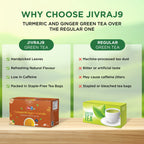 jivraj9 Tea Turmeric And Ginger  Green Tea | Grocsy